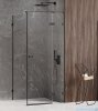 New Trendy Avexa Black kabina prostokątna 110x80x200 cm przejrzyste prawa EXK-1834